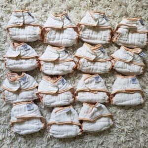 Newborn GMD Organic Cotton Fitted Cloth Diapers